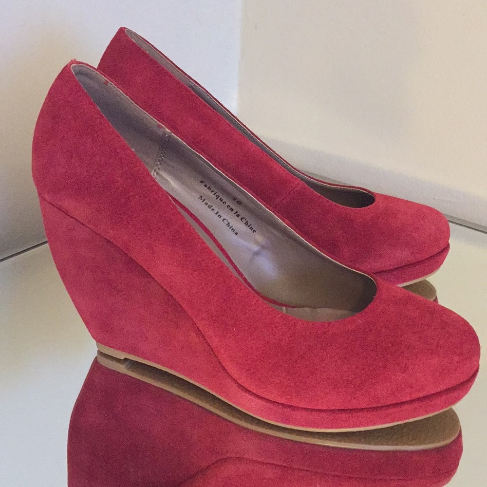 Urban Outfitters Cooperative Red Wedges
